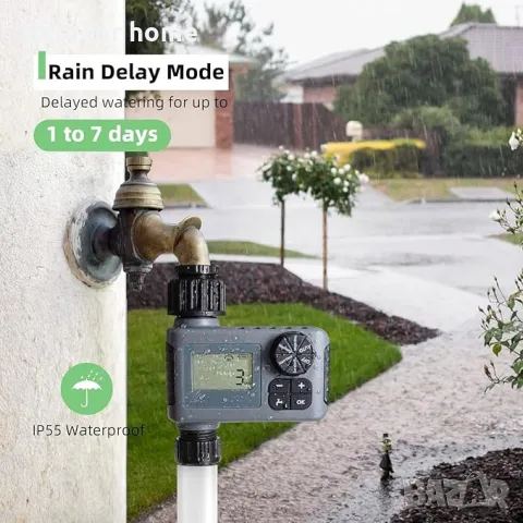  Градински  програмируем таймер, програматор за вода WTESK, снимка 4 - Напояване - 49771795