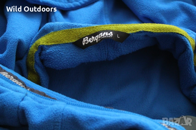 BERGANS OF NORWAY - мъжки поларен суичър, размер L, снимка 3 - Спортни дрехи, екипи - 52040413