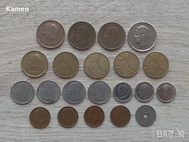 Лот белгийски монети (1923 - 1996), снимка 2 - Нумизматика и бонистика - 53581643