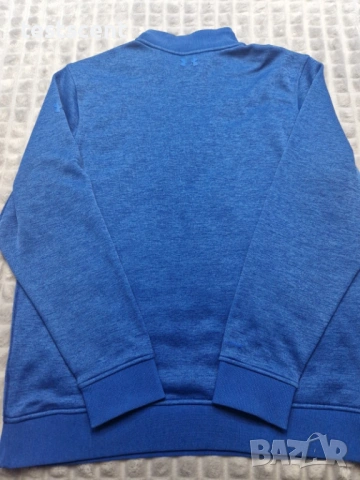 Мъжки пуловер с цип Under Armour Storm 1/4 Zip Pullover – Size L Loose Fit Blue Great Condition син, снимка 3 - Пуловери - 53568497