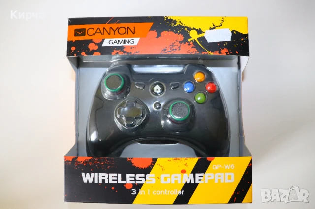 Контролер CANYON Gaming Wireless Gamepad - GP-W6, снимка 4 - Джойстици и геймпадове - 51067991