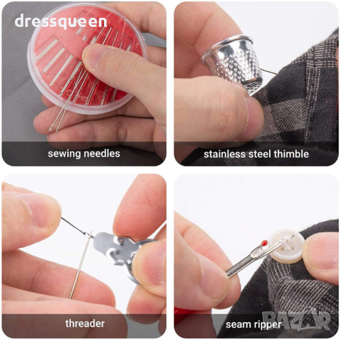 3868 Шивашки комплект в несесер със 70 части, снимка 8 - Други стоки за дома - 44572701