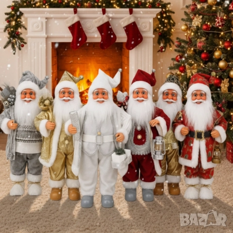 Декоративни фигури Дядо Коледа – Ръчна изработка (50 / 70 / 90 см)