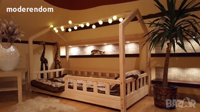 Детско легло къщичка, снимка 4 - Мебели за детската стая - 41901125