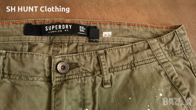 SUPERDRY Stretch Trouser Размер 33/34 еластичен панталон 10-51, снимка 5 - Панталони - 52730132