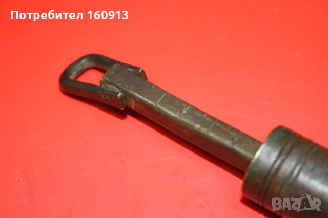 Османски балкански дозатор за барут за кремъчни капсулни пушки пищови., снимка 4 - Колекции - 51121510