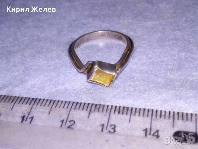 СТАРИНЕН СРЕБЪРЕН СКЪПОЦЕНЕН АРТ НУВО ПРЪСТЕН РЪЧВА РАБОТА ВИСОКА ПРОБА СРЕБРО с ЛУНЕН КАМЪК 29704, снимка 12 - Антикварни и старинни предмети - 41638387