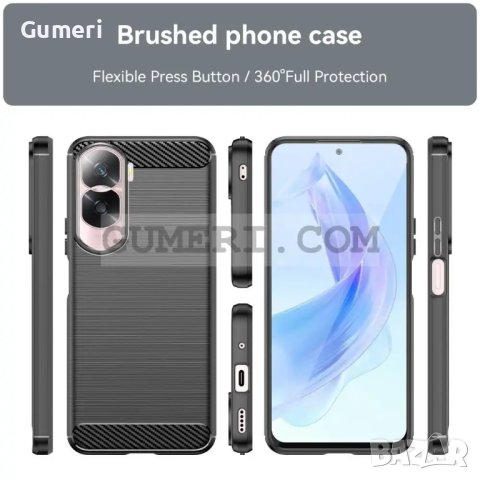 Honor 90 Lite Противоударен Силиконов Гръб Карбон, снимка 8 - Калъфи, кейсове - 42203799