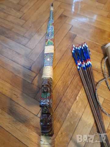 Индиански лък с колчан стрели, снимка 7 - Лъкове и арбалети - 44533321