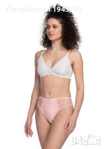 2 броя памучни бикини в розов цвят L-1493BI, снимка 1