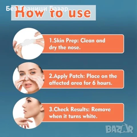 Нови Носови Лепенки за Почистване на Пори – Черни Точки, Всички Кожи, снимка 6 - Други - 50655368