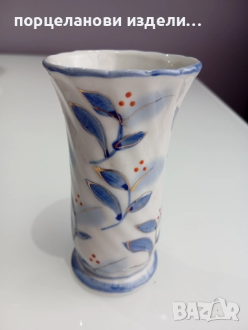 Порцеланова прекрасна стара ваза, снимка 4 - Вази - 52690153
