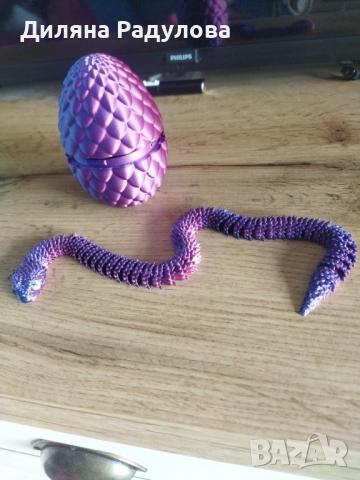 3D принтирана змия в яйце, снимка 4 - Други стоки за дома - 52510062