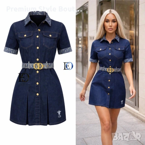 рокля деним Christian Dior 