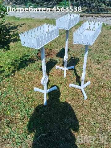 Цветарник метален, снимка 3 - Други - 51354356