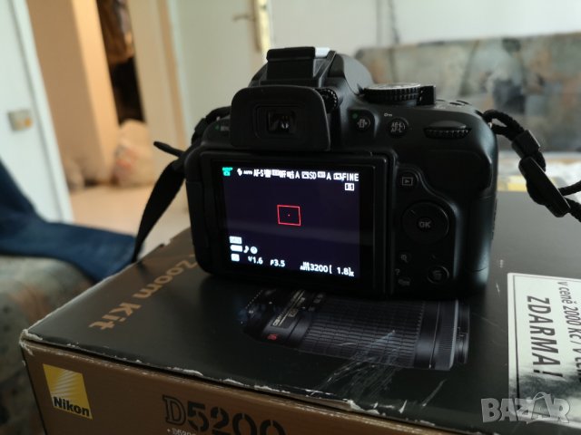 Камера Nikon D5200+обектив Nikkor 18-200 мм, снимка 8 - Фотоапарати - 34255663