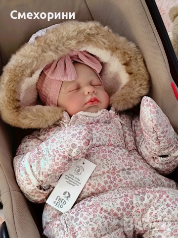 Бебешки зимен космонавт за момиченце 3-6 месеца и ръст 68см