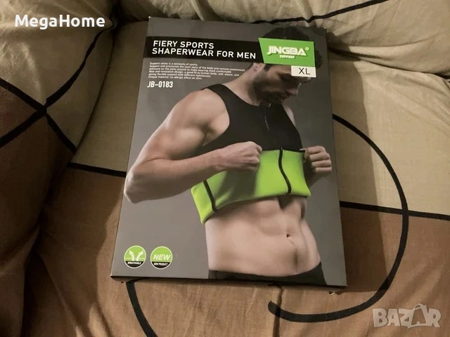 Мъжки стягащ елек за отслабване с неопрен, фитнес Jingba корем колан, снимка 6 - Спортна екипировка - 53450062