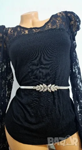 Елегантн сребрист еластичен колан, снимка 3 - Колани - 48462160