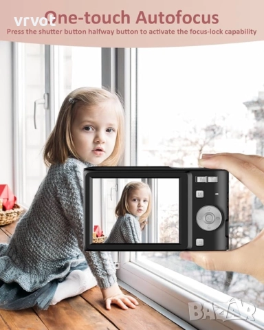 🔥 Нова компактна цифрова камера M03 – 50MP снимки + FHD видео + 32GB карта 🎁, снимка 4 - Камери - 51912093