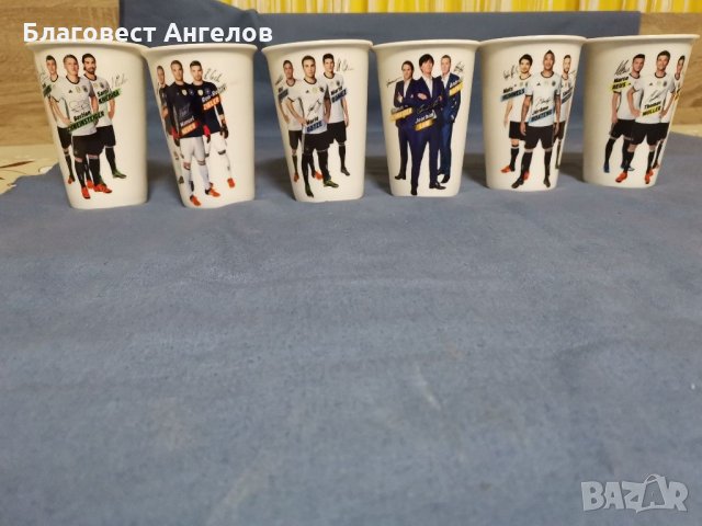 Колекционерски чашки с футболисти, снимка 1 - Колекции - 34645924