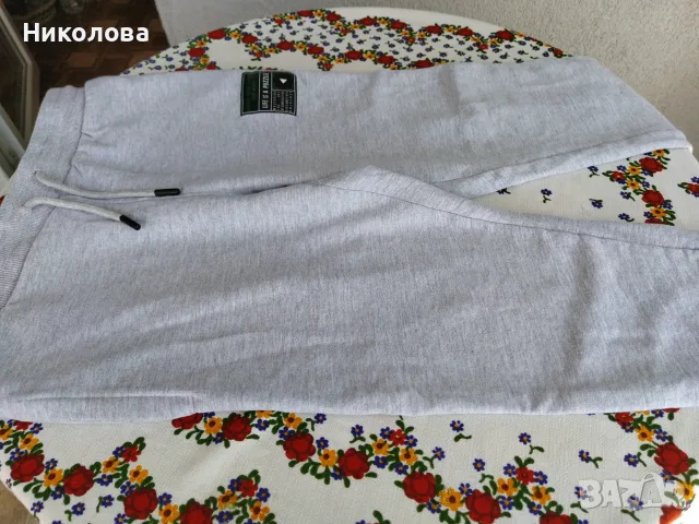 Сиво,памучно долнище /анцунг за момче.