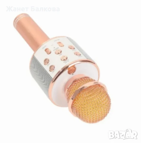 Безжичен караоке микрофон WS-858, снимка 4 - Микрофони - 51385701