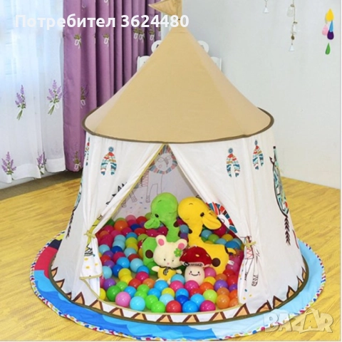 Палатка Типи  за Деца  Имитация на Индиански Дом 4754