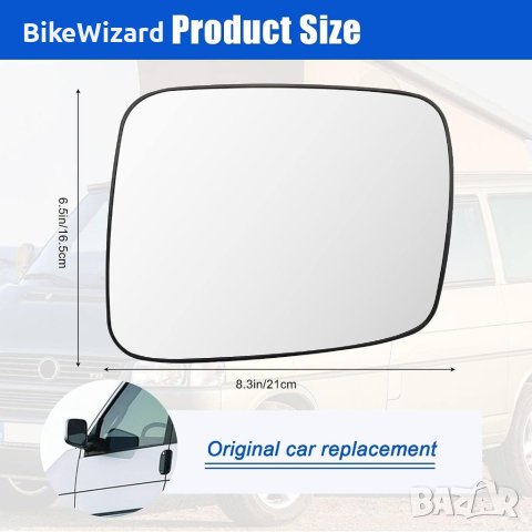 Ляво стъкло за  огледало със подгрев за VW T4 1990-2004 НОВО, снимка 2 - Части - 42069535