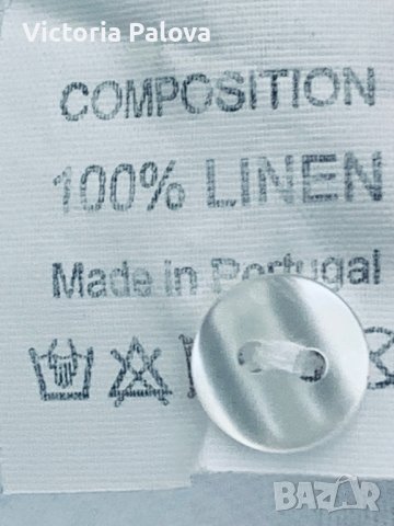 Бяла ленена риза BORAGNO Португалия, снимка 7 - Ризи - 41365296