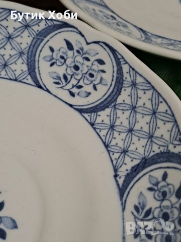 Лот старинни английски порцеланови чинии, снимка 3 - Антикварни и старинни предмети - 38901229