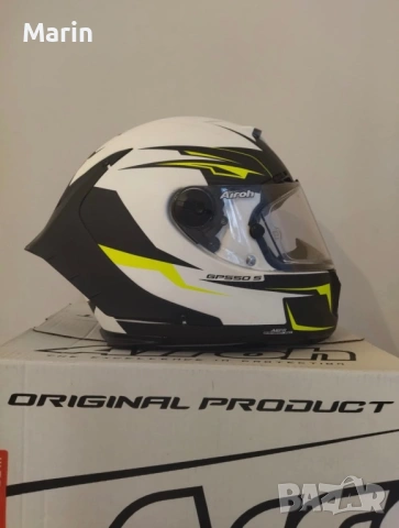  Нова каска Airoh GP550 S , снимка 3 - Аксесоари и консумативи - 53462981