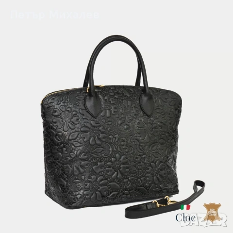 ПРОМО Елегантна, естествена кожа, снимка 5 - Чанти - 53845703