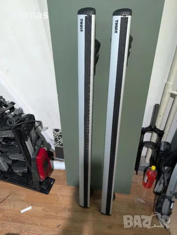 Thule wingbar Evo 127 cm. греди за Тойота рав4 2017 и 2бр Thule ProRide 591 багажник за колело