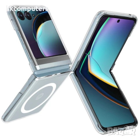Motorola Razr 60 – TPU + Acrylic, MagSafe Удароустойчив Магнитен Калъф и Протектор