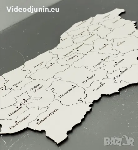 Гравирана карта- картина- пъзел на България, снимка 5 - Карти за игра - 48712685