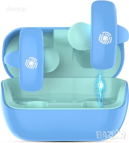 Детски безжични слушалки Giveet, Open Ear за тийнейджъри, деца (сини, розови)