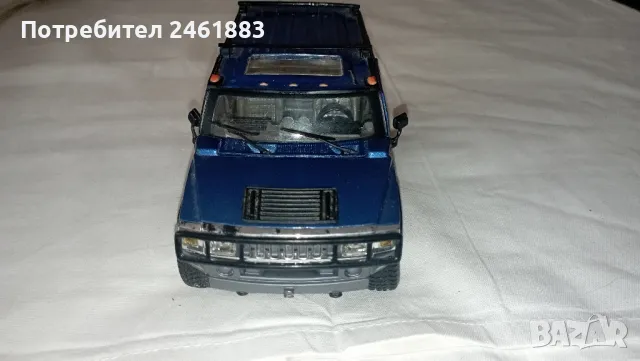 1/27 Maisto Hummer H2. Метална количка, снимка 6 - Колекции - 47614423