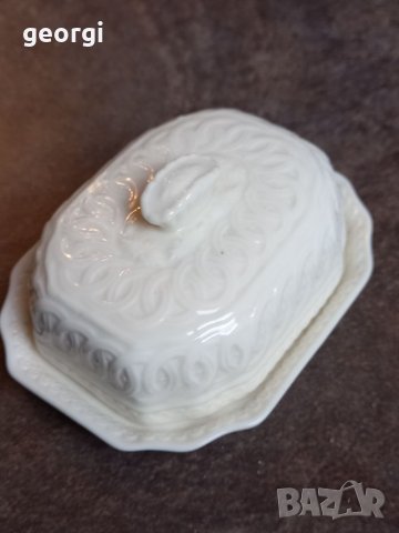 Античен немски порцеланов съд за масло  30/2, снимка 8 - Аксесоари за кухня - 38658616