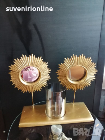 Луксозна декорация - свещник с огледала 