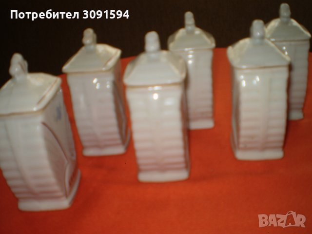 6 КУХНЕНСКИ БУРКАНИ ПОРЦЕЛАН БЪЛГАРИЯ, снимка 7 - Други ценни предмети - 41720093