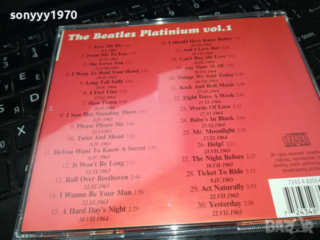 BEATLES VOL.1 CD 0203241635, снимка 8 - CD дискове - 44571767