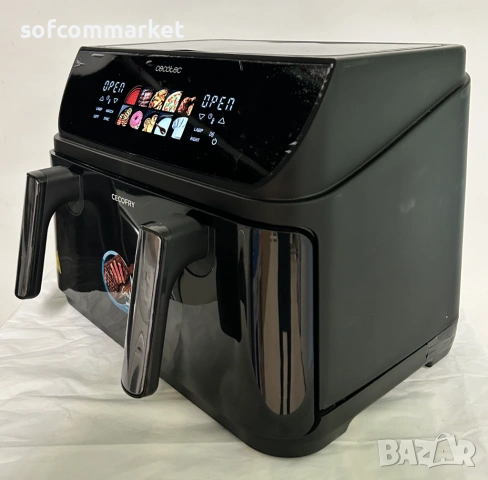 Airfryer Еърфрайер Cecotec Cecofry&Grill Duoheat 10L, снимка 7 - Фритюрници - 53635567