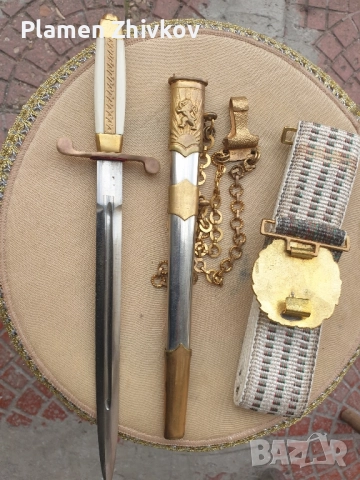 Български параден общовоискови кортик от БНА , снимка 6 - Антикварни и старинни предмети - 52439264