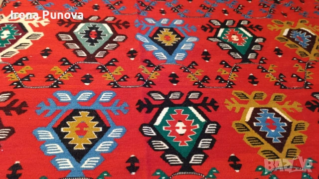 Чисто нов Чипровски килим 3.03 × 2.20 м – ръчна изработка, с етикет, снимка 3 - Килими - 53776252