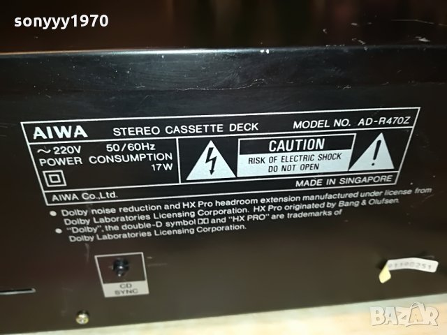 AIWA HX-PRO DECK-ВНОС SWISS 0703221936, снимка 10 - Декове - 36027199
