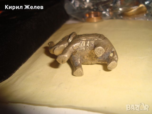 МАЛКО БРОНЗОВО СЛОНЧЕ МЕТАЛНА ФИГУРКА 18235, снимка 4 - Колекции - 34376353