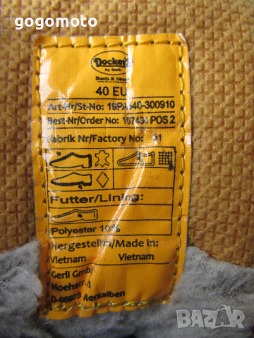 Унисекс боти,обувки, чепици DOCKERS® Boots Leder N- 39 - 40 / 100% естествена кожа, снимка 14 - Дамски боти - 36159587