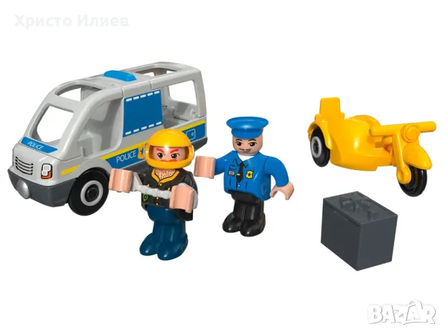 Дървени колички Линейка Хеликоптер Полицейска кола за дървени релси Железница, снимка 4 - Коли, камиони, мотори, писти - 48843241