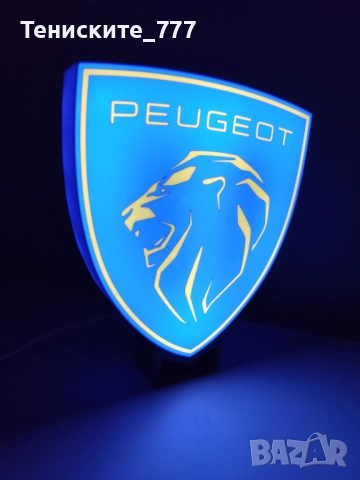 3д лампа Peugeot, снимка 2 - Настолни лампи - 52216660